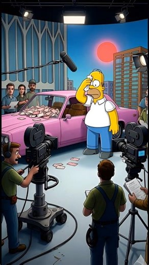 “This Simpsons moment wasn’t planned… 😂📺” #BTSUnfiltered #TheSimpsons #SimpsonsBTS #BehindTheScenes