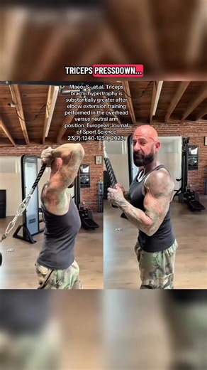 This one: Overhead extensions vs pressdowns… which one really builds more triceps? ➡️ Watch the breakdown. #Triceps #JYMArmy #JYMScience #TrainWithJim #fyp #jym | Dr. Jim Stoppani
