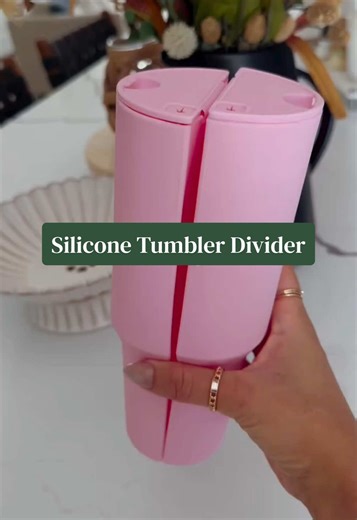 Why settle when you can have two drinks in one 🥤 Shop this silicone tumbler insert at the link in bio. #amazonfinds #amazonkitchen #tumbler 🎥: @Sarah | Finds Worth Buying 🌿