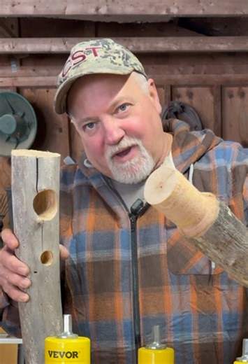 Making your own log rustic furniture is easy with the tenon cutters from Vevor. It’s fun and easy to do DIY projects. I’ll leave the link below on sale now in the TikTok shop #rustic #rusticdecor #wood #woodworking