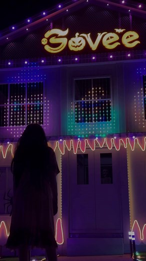 RING! Who is it? It's Samara letting you know that Govee is giving away a chance at free tickets to their Halloween Venue, which will be open until Nov 3rd. I'll say on TAPE that Govee has the best products to complete your own holiday light show. #GoveePartner #GoveeHalloweenLights