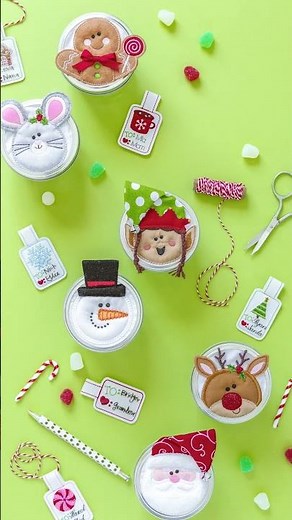 Holiday Jar Toppers Are a Flurry Fun For Everyone! | Machine Embroidery