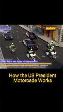 How the US President Motorcade Works | Nitish Rajput #explore #usapeople #theamericans #usa #yt