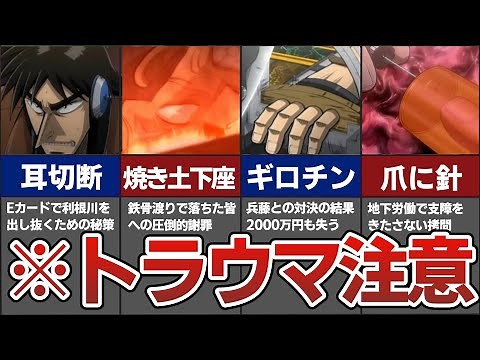 思わず目を背けたくなるトラウマシーン5選【賭博黙示録/賭博破戒録カイジ】