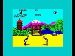 The Way of the Exploding Fist (1985 / 128k AY version) Walkthrough + Review, ZX Spectrum
