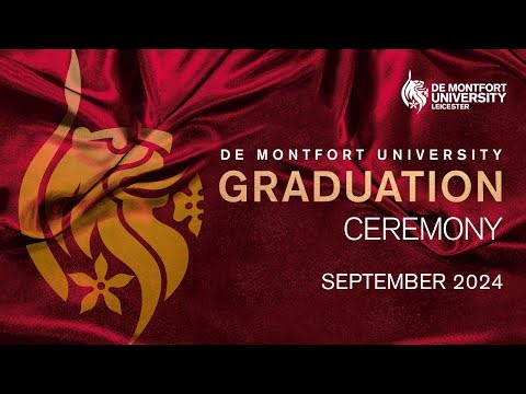 DMU September Graduations 2024: Wednesday 4 September 2pm