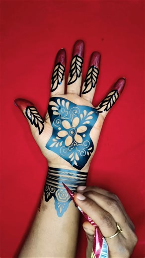 tried affordable meesho mehndi sticker #mehandi #henna #bridal #viral #video #trending #song#sticker