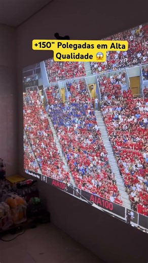 Imagina assistir jogos da copa nesse tamanho de tela? #copadomundo #copadomundo2026 #cubelite