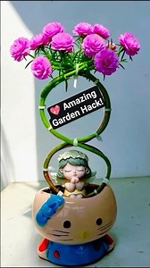 Amazing Infinity Flower Design 🌸 | DIY Portulaca Topiary | Creative Gardening Idea #shorts