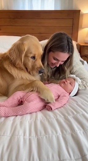 2.1K views · 57 reactions | The dog takes care of the baby like a pro nanny! #PetViral #pet #petshop #petlovers #petsoftiktok #fypシ゚viralシ #animals #studio | Petviral Studio | Facebook