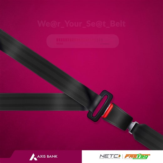 Ready. Set. CLICK! No, not just your bank details when banking online but also when it comes to driving. Always make sure to wear your seatbelts! #AxisBank | Axis Bank