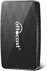 OTTOCAST MX Wireless CarPlay & Android Auto Adapter with AirPlay,3-in-1 Car Play Dongle Wried to Wireless,Plug & Play,OTA-Upgrade,Quick Change Mode
