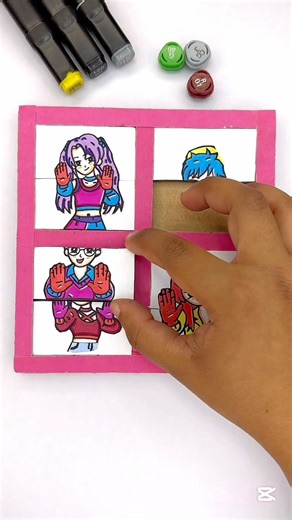 Aka kiru amazing cardboard puzzle game!!😍❤️ #art #ytshort #puzzlegame