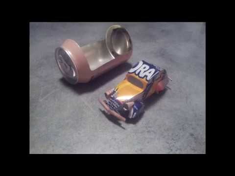 Fabriquer voiture 2cv modèle réduit en canette