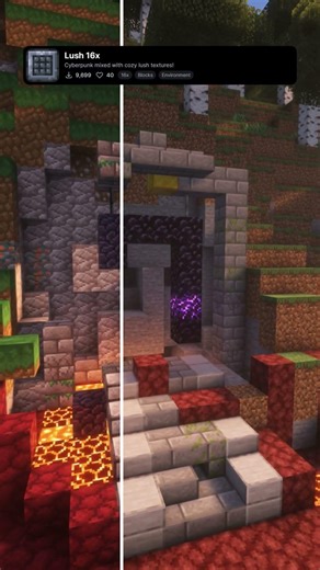 Best Minecraft Cozy Resource Pack: Lush 16x #minecraft #shorts #mc