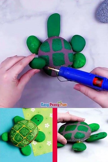 How to Make a Turtle from Rocks