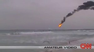 Footage of Chalk's Ocean Airways Flight 101 crashing off the coast of Miami Beach, Florida, on December 19, 2005. All 20 people on board were killed. The plane was a 1947 Grumman G-73T Turbine Mallard.