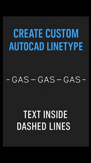 AutoCAD Linetype Hack — Gas, Water, Electrical Labels #CADTips #Design