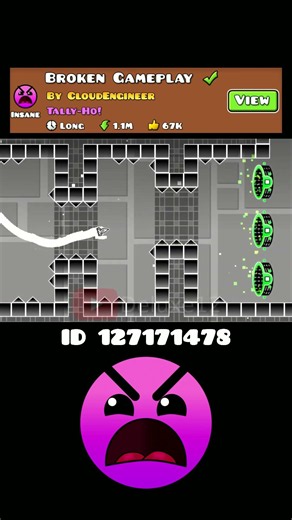 This Wave level is actually broken 💀 #geometrydash #insane