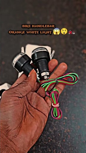 bike handle bar light Orange white 😱💯..#youtubeshorts #trendingshorts #viralvideo