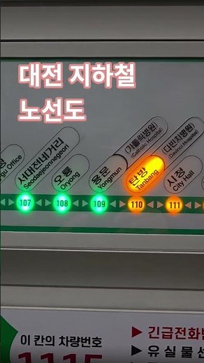 대전 지하철 노선도