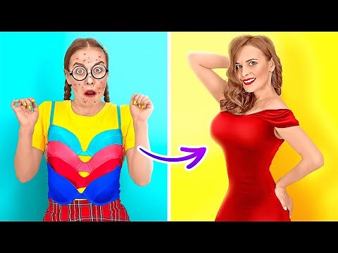 EXTREME MAKEOVER! AWESOME HACKS HOW TO BECOME POPULAR AT SCHOOL || Cool Girly Hacks by 123 GO!