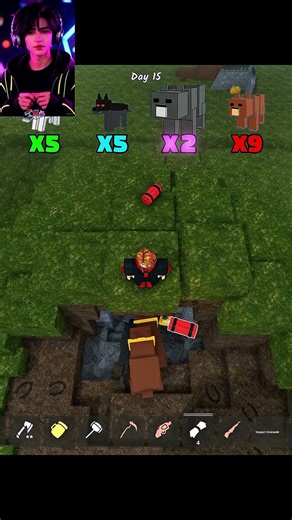 Dynamite vs Wolf, Alpha Wolf & Bear 😱💣 | 99 Nights Roblox #roblox #skibiditoilet