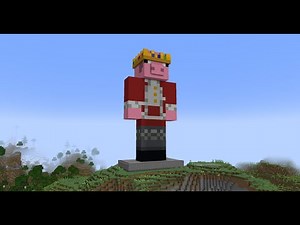 A statue in honour of Technoblade - Minecraft Survival
