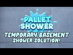 Temporary Basement Shower Solution No Plumbing Needed! Great For Temporary Living Situations!