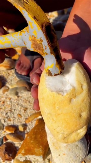 Breaking Open a Geode to Find a Hidden Crystal!"