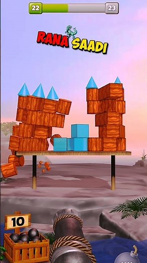 Cannon Balls 3D: Tower Crash - INSANE Tower Level 22 😱🎯 #games #gaming #gameplay