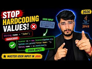 Scanner Class in Java | How to Take User Input 🤯 [2026]