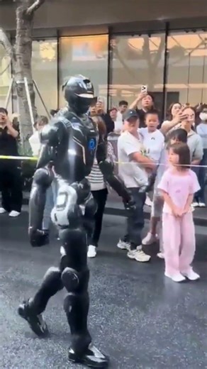 Humanoid robot patrols streets with SWAT officers in China