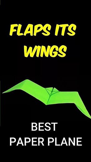 Review How to fold a super beautiful paper plane flapping wings