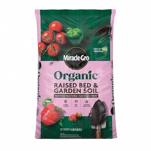 Reviews for Miracle-Gro Organic Raised Bed and Garden Soil 1.5 cu. ft. with Quick Release Natural Fertilizer, Peat Free, OMRI Listed | Pg 1 - The Home Depot