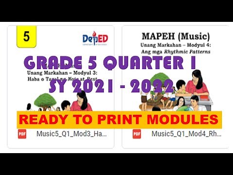 GRADE 5 READY TO PRINT MODULES QUARTER 1 SY 2021 2022