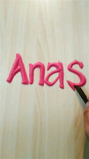Anas | Sand Art | Sand Script | Sand Calligraphy | Name in Sand | Sand Writing #asmr #art