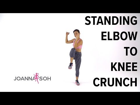 How to do Standing Elbow to Knee Crunch | Joanna Soh