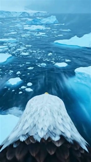Flying Like an Eagle Above the Frozen Ocean 🦅🌊