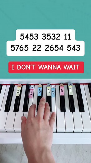 I don’t wanna wait - David Guetta & OneRepublic (Easy Piano Tutorial) #idontwannawait #easypianotutorial #pianotutorial #summypiano