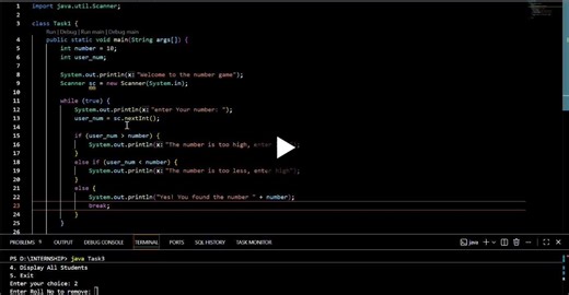 Java Number Guessing Game Explanation | TAMIL SELVAN G posted on the topic | LinkedIn