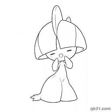 Ralts Coloring Pages – Free Printable Psychic Pokemon Coloring Sheets #coloringpages #pokemon #art