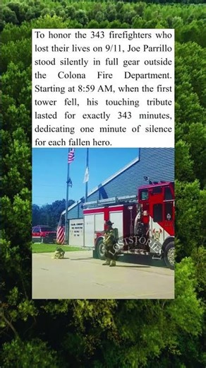 Firefighter's 343 Minute Tribute to 911 Heroes 🚒