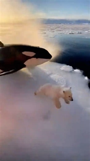 RUN!!! A Polar Bear Cub Jumped Onto a Ship at the Last Moment