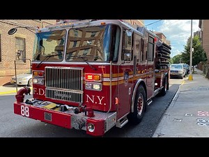 “EXCLUSIVE 1ST VIDEO" OF THE BRAND NEW 2020 FDNY ENGINE 88 RESPONDING FROM QUARTERS IN DA BRONX, NYC