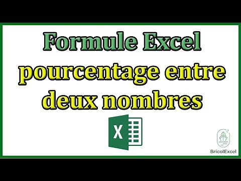 Formule Excel pourcentage entre deux nombres