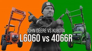 Today we compare a Kubota L6060 to a John Deere 4066R (well to my 4066R to be precise). This will be a general comparison and if I can say so, a fair one. I do own and love the 4066r, but it was a tough decision for me as I considered the L6060 as well. We'll cover things like lift capacity (front and rear), dimensions, and available options. In case you're wondering, these are the largest compact tractors on the market today. The Kubota Grand L Series vs The John Deere 4r Series. Either way you