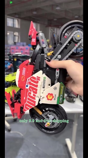 【 1:10 Static Version】Venom Ducati building blocks assembled motorcycle racing educational toys model decoration