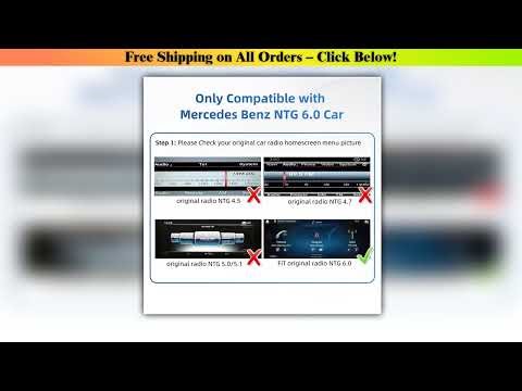 Wireless CarPlay Android Auto For Mercedes Benz 2019-2022 NTG6.0 MBUX System Bluetooth GPS Nav