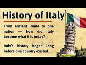 History of Italy 🇮🇹 || Learn English Through Story Level 3 📖 || Graded Reader 🎧📚